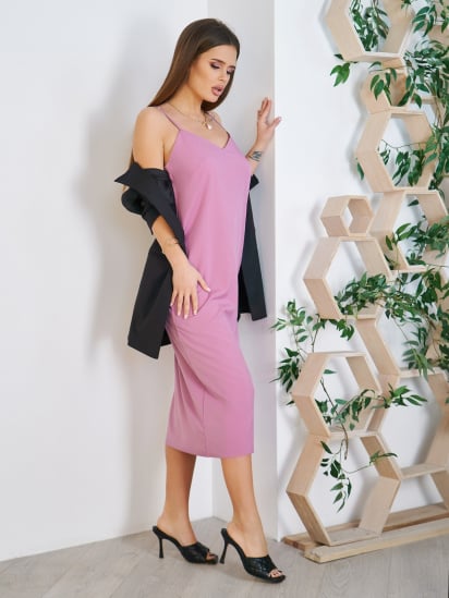 Платье миди ISSA Plus модель 11756_lilac — фото 3 - INTERTOP