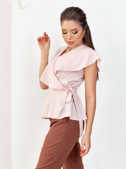 Блуза ISSA Plus модель 12045_pink — фото - INTERTOP