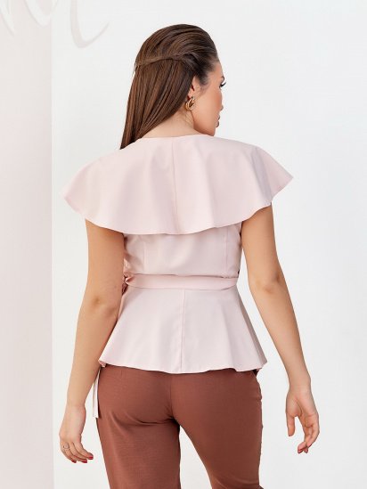 Блуза ISSA Plus модель 12045_pink — фото 3 - INTERTOP