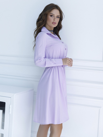 Платье мини ISSA Plus модель 12086_lilac — фото 3 - INTERTOP