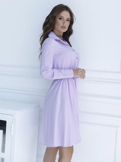 Платье мини ISSA Plus модель 12086_lilac — фото 4 - INTERTOP