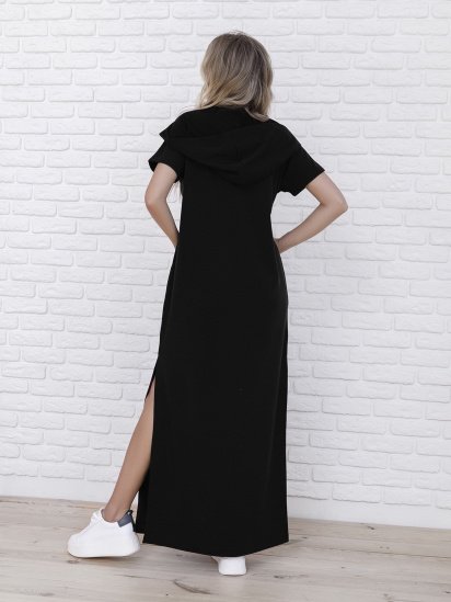 Сукня максі ISSA Plus модель 12091_black — фото 3 - INTERTOP