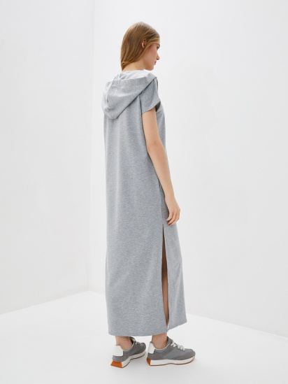 Сукня максі ISSA Plus модель 12091_grey — фото 3 - INTERTOP