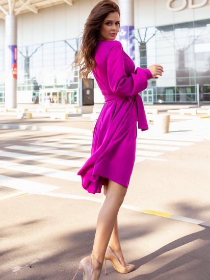 Сукня міні ISSA Plus модель 12098_purple — фото 4 - INTERTOP