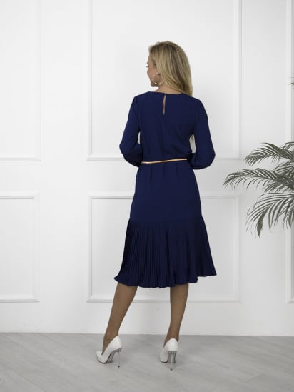 Сукня міді ISSA Plus модель 12112_blue — фото 3 - INTERTOP