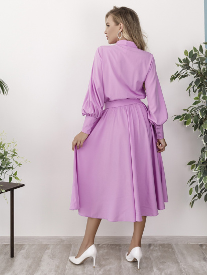 Платье миди ISSA Plus модель 12165_lilac — фото 3 - INTERTOP