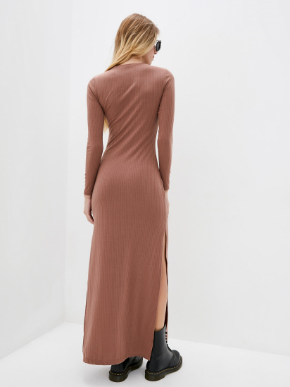 Платье макси ISSA Plus модель 12173_lightbrown — фото 3 - INTERTOP