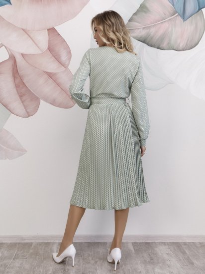 Сукня міді ISSA Plus модель 12196_lightgreen — фото 6 - INTERTOP