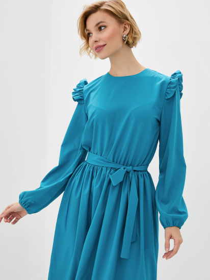 Платье миди ISSA Plus модель 12197_turquoise — фото 3 - INTERTOP