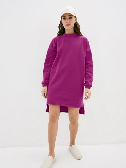 Сукня міні ISSA Plus модель 12221_raspberry — фото - INTERTOP