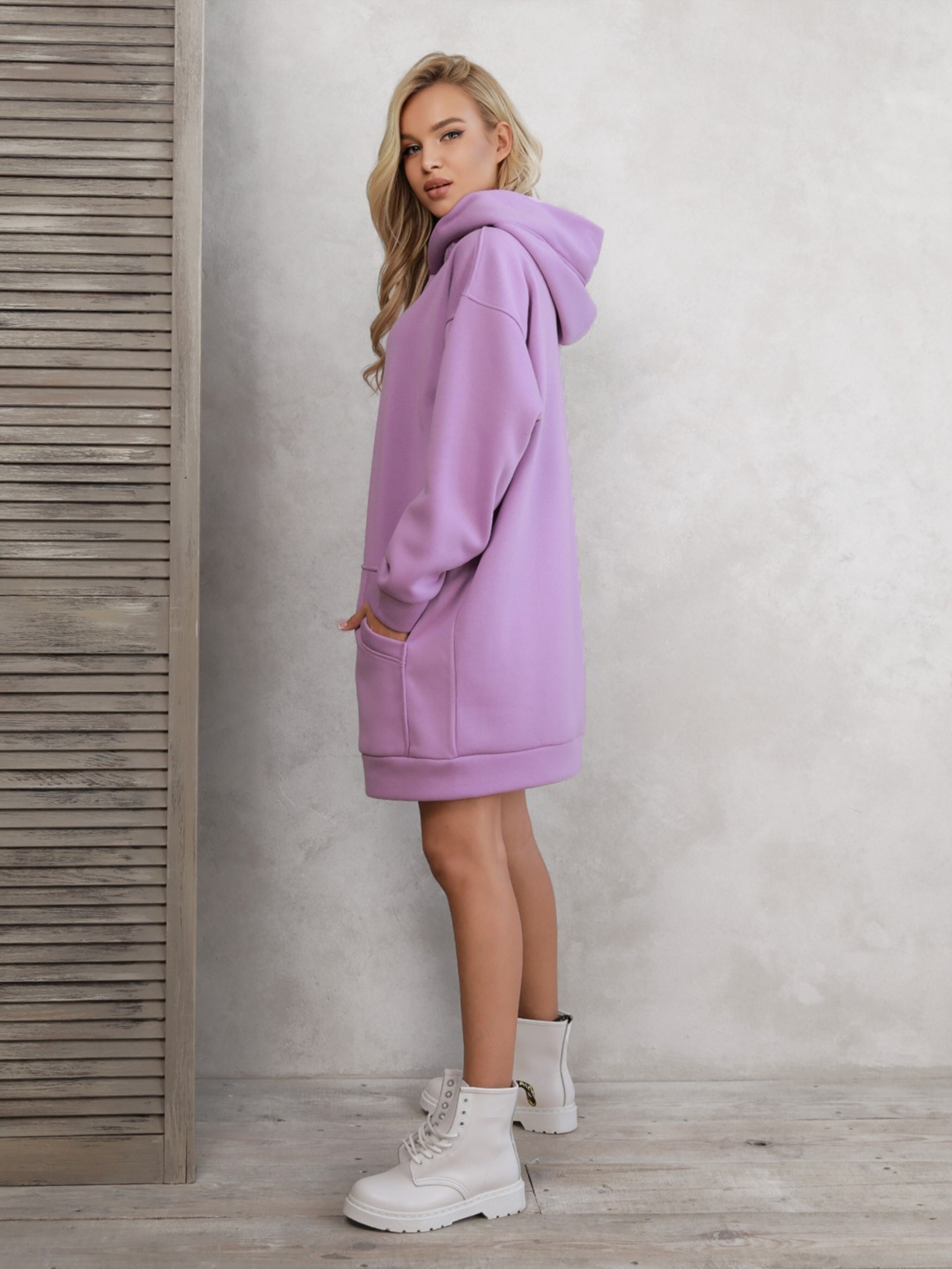 

ISSA Plus Сукня міні (12281_lilac) Жіноче, колір - Бузковий, матеріал - фліс