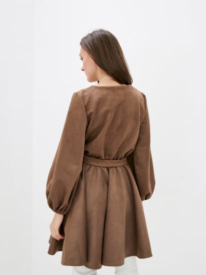 Сукня міні ISSA Plus модель 12297_beige — фото 3 - INTERTOP