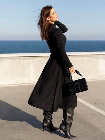 Платья ISSA Plus модель 12352A_black — фото - INTERTOP