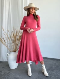 Рожевий - Сукня міді ISSA Plus