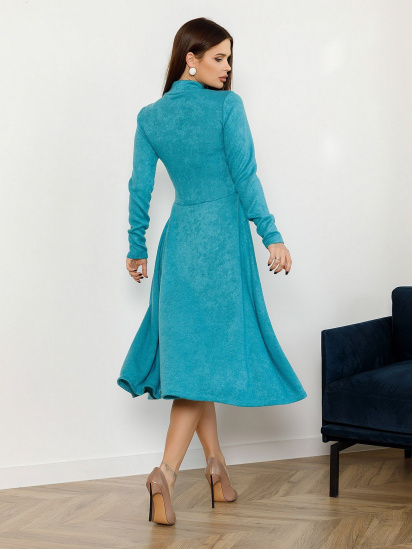 Сукня міді ISSA Plus модель 12352A_turquoise — фото 3 - INTERTOP