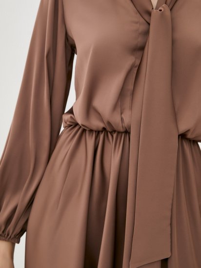 Сукня міді ISSA Plus модель 12380_beige — фото 4 - INTERTOP