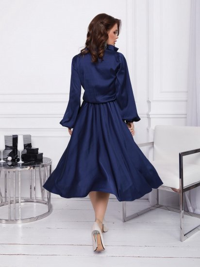Платье миди ISSA Plus модель 12380_blue — фото 3 - INTERTOP