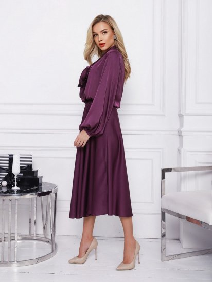 Сукня міді ISSA Plus модель 12380_violet — фото - INTERTOP