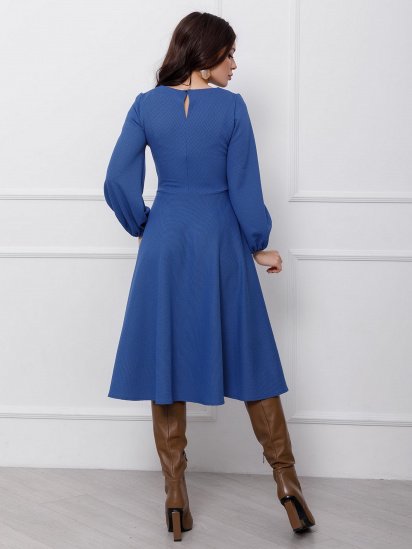 Платье миди ISSA Plus модель 12423_blue — фото 3 - INTERTOP