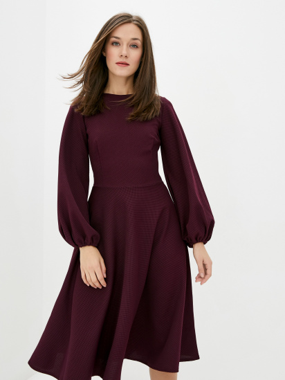 Сукня міді ISSA Plus модель 12423_purple — фото - INTERTOP