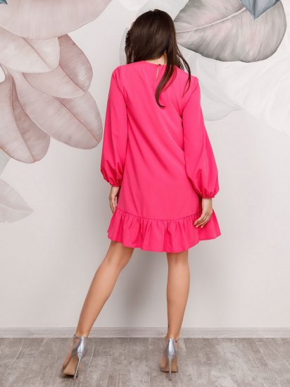 Платье мини ISSA Plus модель 12461_crimson — фото 3 - INTERTOP