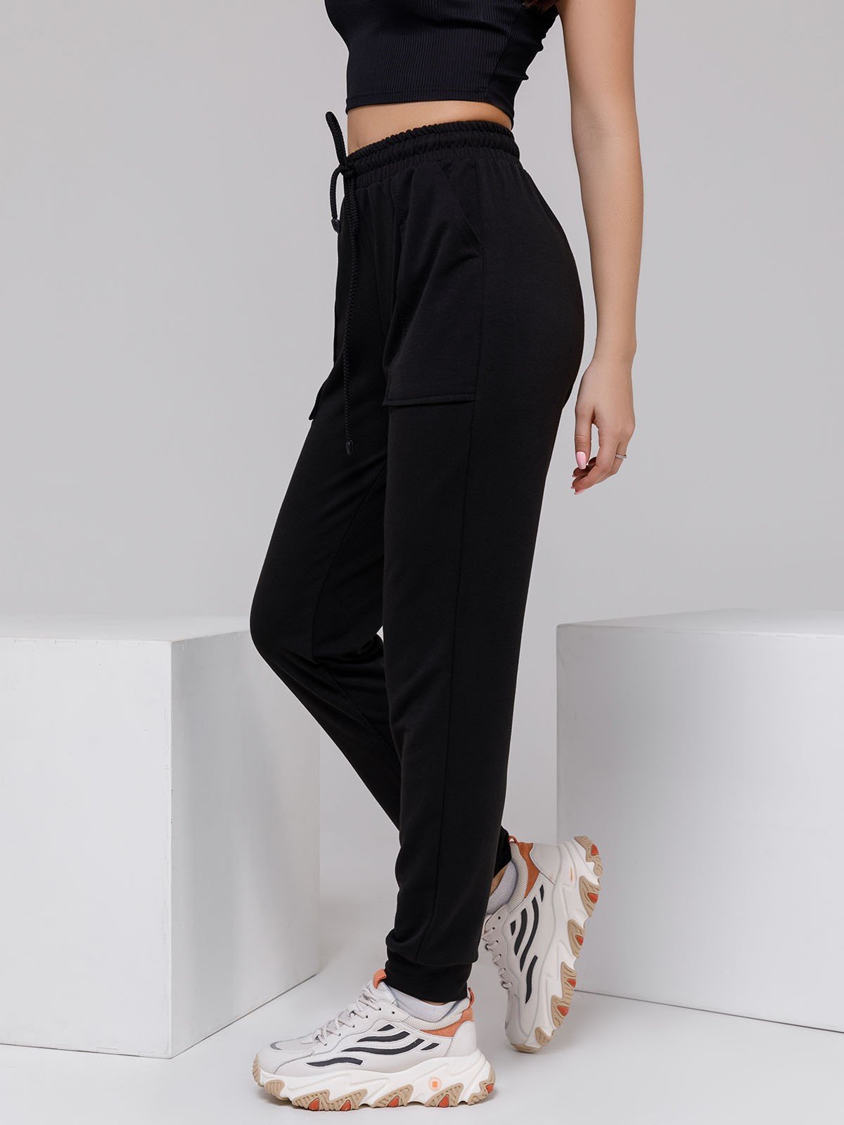 

ISSA Plus Штани спортивні (12480A_black) Жіноче, колір - Чорний, матеріал - фліс