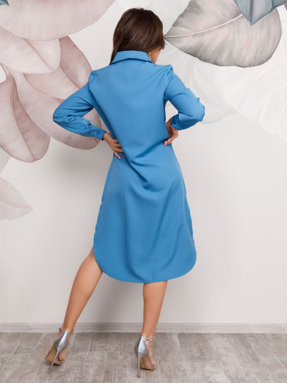 Платье миди ISSA Plus модель 12492_blue — фото 3 - INTERTOP