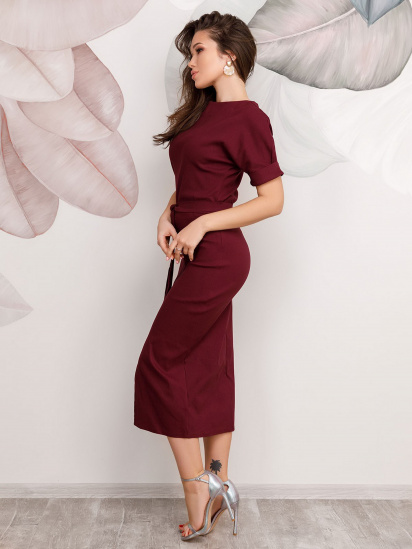 Платья ISSA Plus модель 12508_burgundy — фото - INTERTOP