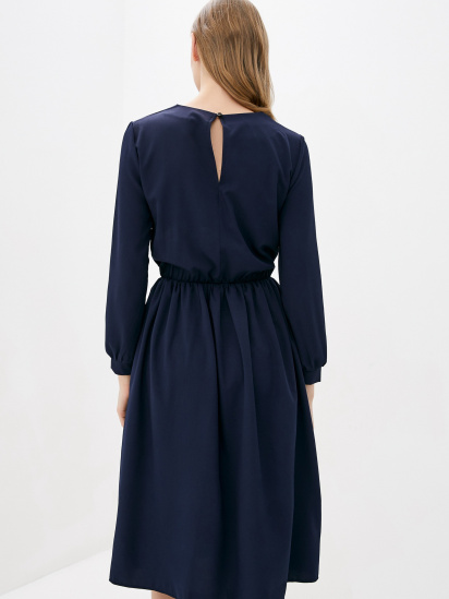 Платье миди ISSA Plus модель 12510_darkblue — фото 3 - INTERTOP
