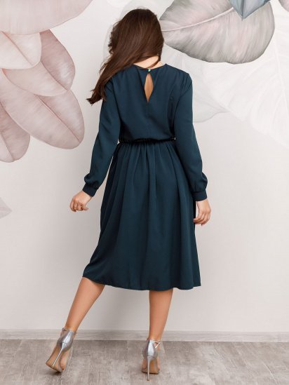 Платье миди ISSA Plus модель 12510_green — фото 3 - INTERTOP