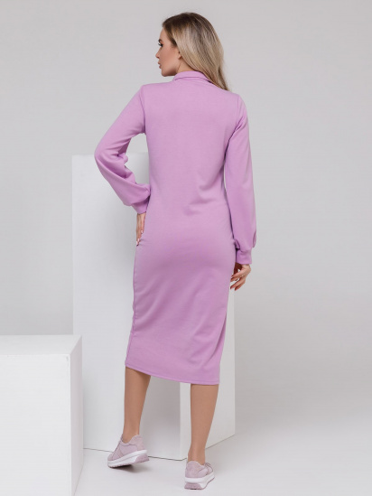 Платье миди ISSA Plus модель 12511_lilac — фото 3 - INTERTOP