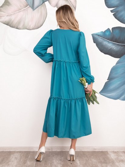 Сукні ISSA Plus модель 12529_turquoise — фото 3 - INTERTOP