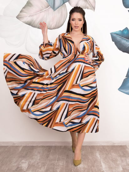 Платья ISSA Plus модель 12537_multicolor — фото - INTERTOP