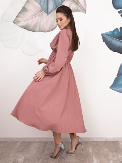 Платье макси ISSA Plus модель 12539_pink — фото - INTERTOP