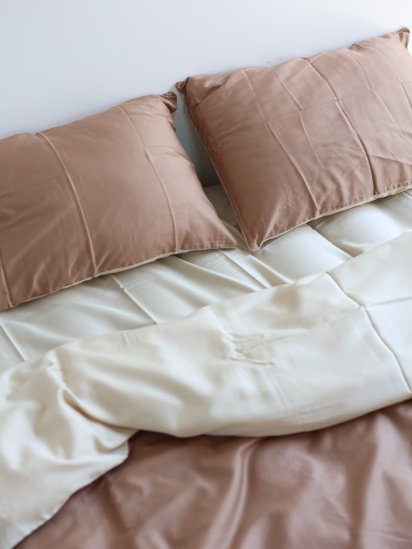 BedclozZzes ­Комплект постільної білизни з тканини Сатин Карамельно-бежевий колір модель 12558 — фото 4 - INTERTOP
