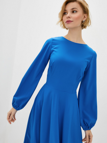Сукня міді ISSA Plus модель 12563_blue — фото - INTERTOP