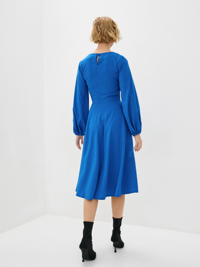 Платье миди ISSA Plus модель 12563_blue — фото 3 - INTERTOP