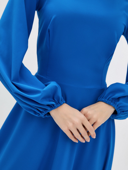 Сукня міді ISSA Plus модель 12563_blue — фото 4 - INTERTOP