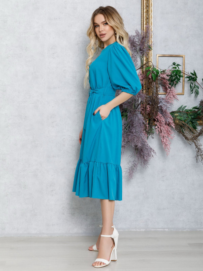 Сукні ISSA Plus модель 12583_turquoise — фото - INTERTOP