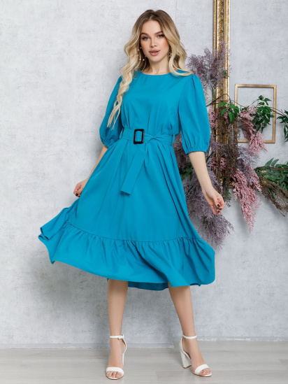 Сукні ISSA Plus модель 12583_turquoise — фото - INTERTOP