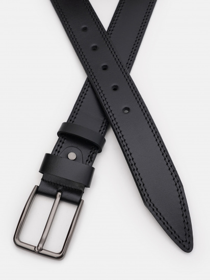 Ремень Borsa Leather модель 125v1fx63-black — фото - INTERTOP