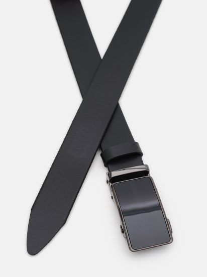 Ремінь Borsa Leather модель 125v1genav40-black — фото - INTERTOP