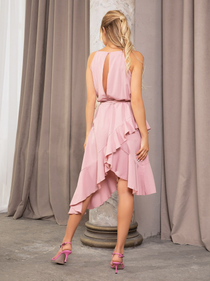 Платье мини ISSA Plus модель 12637_pink — фото 5 - INTERTOP