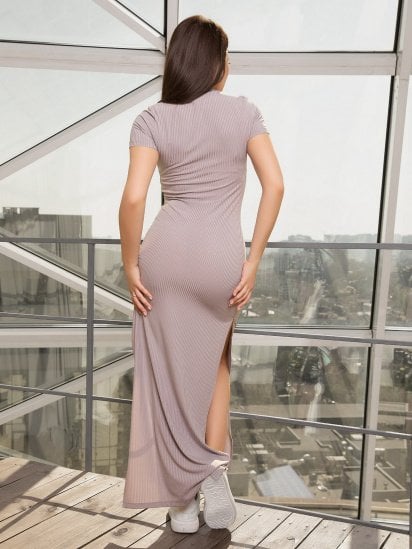 Сукня максі ISSA Plus модель 12695_grey — фото 3 - INTERTOP