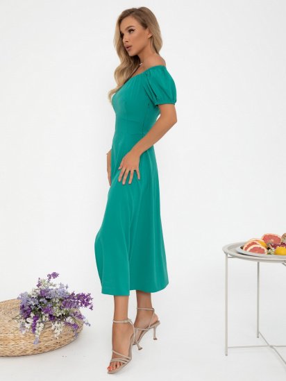 Сукня міді ISSA Plus модель 12789_green — фото - INTERTOP