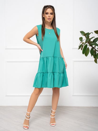 Сукня міні ISSA Plus модель 12796_green — фото - INTERTOP