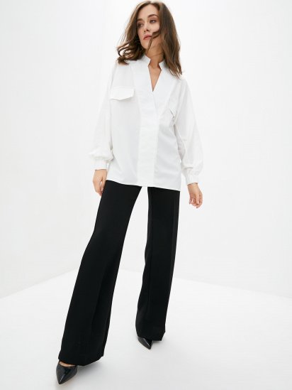 Блуза ISSA Plus модель 12830_white — фото 4 - INTERTOP