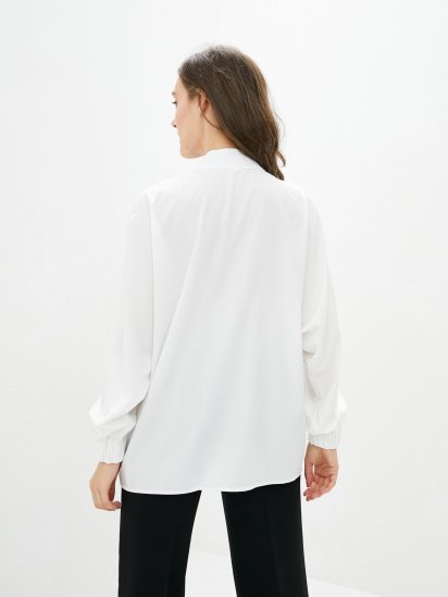 Блуза ISSA Plus модель 12830_white — фото 6 - INTERTOP
