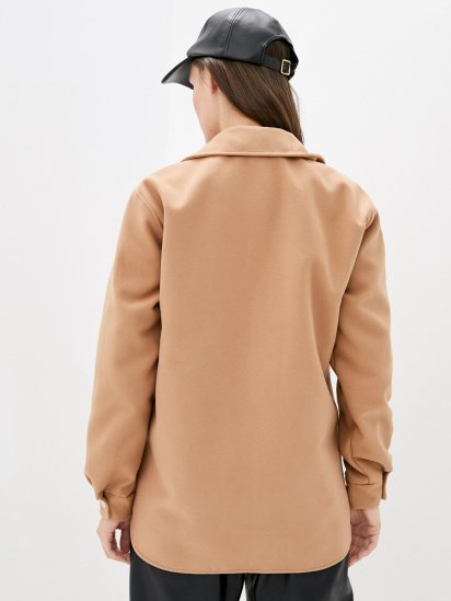 Куртка-сорочка ISSA Plus модель 12930_beige — фото 3 - INTERTOP