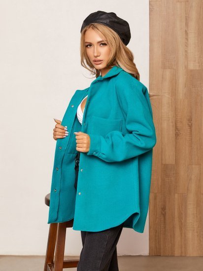 Куртка-сорочка ISSA Plus модель 12930_green — фото - INTERTOP